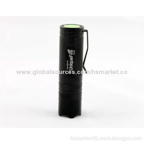 LED Police Flashlight, Cree Q5 LED, 240lm, 1x 16340/1x CR123A, 4 Hours, Pocket ClipNew